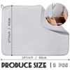 Picture of 3 Pcs XXL Dish Drying Mat,Absorbent Microfiber Dishes Drainer Mats,Large Size 24×17" Pads for Kitchen Counter,Coffee,Rack,Under Sink,Light Gray