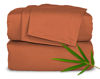 Picture of Queen Sheets by Pure Bamboo, Genuine 100% Organic Viscose Derived from Bamboo Bed Sheet Set, Luxuriously Soft & Cooling, Double Stitching, Lifetime Quality Promise (Queen, Terracotta)