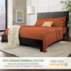 Picture of King Sheets by Pure Bamboo, Genuine 100% Organic Viscose Derived from Bamboo Bed Sheet Set, Luxuriously Soft & Cooling, Double Stitching, Lifetime Quality Promise (King, Terracotta)