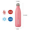 Picture of BJPKPK Insulated Water Bottle 25oz Stainless Steel Water Bottles Water Bottle For Travel Keep Cold And Hot, Light Pink