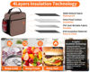Picture of ZM-YOUTOO Lunch Box for Men - Reusable Lunch Bag Men Adult Women- Insulated Small LunchBox (Light Brown)