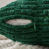 Picture of MIULEE Pack of 2 Dark Green Corduroy Decorative Pillow Covers 18x18 Inch Soft Boho Striped Throw Pillow Covers Modern Farmhouse Home Decor for Sofa Living Room Couch Bed