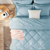 Picture of CozyLux King Bed in a Bag 7-Pieces Comforter Sets with Comforter and Sheets Light Blue All Season Bedding Sets with Comforter, Pillow Shams, Flat Sheet, Fitted Sheet and Pillowcases