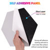 Picture of Sonic Acoustics Self-Adhesive 12 Pack Hexagon Acoustic Panels, 14" X 12" X 0.4" High Density Sound Absorbing Panels Sound Proof Insulation Beveled Edge Studio Treatment Tiles-Black
