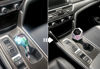 Picture of Ginsco Car Trash Can Cup Holder, Mini Car Trash Can with Lid, Car Accessories for Interior, Leakproof Small Trash Cup for Car, Home, Bedroom with 2 ABS Hooks and 90pcs Trash Bags Silver