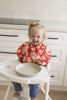 Picture of Tiny Twinkle Mess Proof Baby Bib, Cute Full Sleeve Bib Outfit, Waterproof Bibs for Toddlers, Machine Washable, Tug Proof, Baby Smock for Eating, Long Sleeved (Gingerbread, Small 6-24 Months)