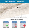 Picture of H.VERSAILTEX Bathroom Rugs Bath Rugs for Bathroom Non Slip Bath Mats Extra Thick Chenille Striped Rug 17" x 24" Absorbent Soft Shaggy Washable Dry Fast Bath Mats for Bathroom Floor - Ivory