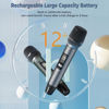 Picture of HWWR Wireless Microphones, Professional UHF Dual Microphones for Karaoke, Wireless Dynamic Microphone System Set with Rechargeable Receiver,Plug and Play, Speech, Wedding, Church, PA System