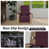 Picture of Easy-Going Recliner Chair Slipcover Reversible Sofa Cover Water Resistant Couch Cover Furniture Protector with Elastic Straps for Pets Dog (Recliner 22 inch, Wine/Beige)