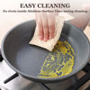 Picture of SENSARTE Nonstick Frying Pan Skillet with Lid, Omelet Pan with Cover, Healthy Egg Pan Chef's Pan, Kitchen Cooking Pan, PFOA Free (9.5inch + Glass Lid)