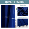 Picture of ChrisDowa Grommet Blackout Curtains for Bedroom and Living Room - 2 Panels Set Thermal Insulated Room Darkening Curtains (Royal Blue, 42W x 63L)