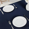 Picture of Veblandy Rectangle Tablecloth Waterproof 52x70 inch Linen Textured Table Cloth Stain and Wrinkle Resistant Washable, Decorative Fabric Table Cover for Dining, Party and Camping, Navy Blue