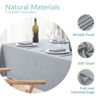 Picture of Veblandy Textured Rectangle Tablecloth 52x70 inch Table Cloth Water Resistant Wrinkle Free Spill-Proof, Decorative Fabric Table Cover Washable for Banquet Parties Event Holiday Dinner, Light Grey