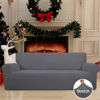 Picture of Easy-Going Stretch Oversized Sofa Slipcover 1-Piece Sofa Cover Furniture Protector Couch Soft with Elastic Bottom for Kids, Polyester Spandex Jacquard Fabric Small Checks Gray