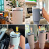 Picture of AIERSA 5Pcs Straw Cover Cap for Stanley Cup, Silicone Straw Topper Compatible with Stanley 30&40 Oz Tumbler with Handle,Mini Cup Straw Tip Covers for Stanley Cups Accessories