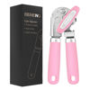 Picture of Can Opener Manual, Can Opener with Magnet, Hand Can Opener with Sharp Blade Smooth Edge, Handheld Can Openers with Big Effort-Saving Knob, Can Opener with Multifunctional Bottles Opener, Pink