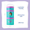 Picture of Whiskware Disney Princess Aladdin, Stackable Snack Containers for Babies, Kids, and Toddlers, 3 Stackable Snack Cups for School or Travel, Backpack and Cupholder Friendly, Jasmine and Magic Carpet