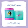 Picture of Whiskware Disney Princess Aladdin, Stackable Snack Containers for Babies, Kids, and Toddlers, 3 Stackable Snack Cups for School or Travel, Backpack and Cupholder Friendly, Jasmine and Magic Carpet