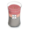 Picture of WoodWick Large Hourglass Candle, Shoreline - Premium Soy Blend Wax, Pluswick Innovation Wood Wick, Made in USA