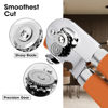 Picture of Can Opener Manual, Can Opener with Magnet, Hand Can Opener with Sharp Blade Smooth Edge, Handheld Can Openers with Big Effort-Saving Knob, Can Opener with Multifunctional Bottles Opener, Orange