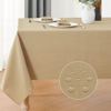 Picture of Veblandy Faux Linen Rectangle Tablecloth Waterproof 60x84 inch Table Cloth Stain and Wrinkle Resistant Washable, Decorative Fabric Table Cover for Dining, Kitchen, Wedding and Parties, Coffee