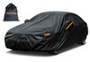 Picture of Kayme 7 Layers Heavy Duty Car Cover Waterproof All Weather, Full Exterior Cover Outdoor Snow Sun Uv Protection with Zipper for Automobiles, Universal Fit for Sedan (194-208 inch)