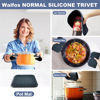 Picture of Walfos XXL Silicone Trivet 16 Inch and Trivets Mats 12 Inch, Trivets for Hot Pots and Pans, Heat Resistant Pot Holders Hot Pads for Kitchen Quartz Countertops, Hot Dishes, 5 Pack