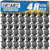 Picture of 48pack Fridge Magnets Refrigerator Magnets Magnetic Clips Heavy Duty Detailed List Display Fasteners on Home (Black, 48)