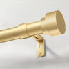 Picture of IFELS Heavy Duty Curtain Rods for Windows 66 to 120 Inch, 1 Inch Adjustable Gold Curtain Rod with Easy Installation and Modern Design,Wall Mount (A1,Gold,30-120")