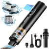 Picture of Handheld Vacuum Cordless, Upbooz Portable Car Vacuum, 14000PA Powerful Suction Vacuum Cleaner with LED Light and Air Duster 2 in 1, Low Noise Rechargeable Mini Hand Held Vacuum for Car Home Pet Office