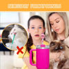 Picture of 9Pcs Stanley Straw Cap, 10mm Cute Straw Toppers for Tumblers, Animal Silicone Straw cover for 30&40oz -21