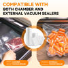 Picture of Wevac 6''x100' & 8''x100' 2 Rolls, Vacuum Seal Roll Keeper with Cutter, Ideal Vacuum Sealer Bags for Food Saver, BPA Free, Commercial Grade, Great for Storage, Meal prep and Sous Vide