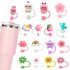 Picture of 15Pcs Stanley Straw Cap, 10mm Cute Straw Toppers for Tumblers, Silicone Straw cover for 30&40oz -19