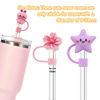 Picture of 15Pcs Stanley Straw Cap, 10mm Cute Straw Toppers for Tumblers, Silicone Straw cover for 30&40oz -19