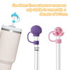 Picture of 11Pcs Stanley Straw Cap, 10mm Cute Straw Toppers for Tumblers, Animal Silicone Straw cover for 30&40oz -23