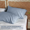 Picture of Bedsure Cooling Pillow Cases Standard Size 2 Pack, Rayon Derived from Bamboo Cooling Pillowcase for Hot Sleepers, Soft & Silky Pillow Covers with Envelope Closure, Gifts, Grey Blue, 20x26 Inches