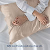 Picture of Bedsure King Size Pillow Cases Set of 2, Rayon Derived from Bamboo Khaki Pillowcase, Cooling Pillow Cases for Hot Sleepers, Soft & Silky Pillow Covers with Envelope Closure, Gifts, 20x36 Inches