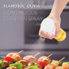 Picture of FLAIROSOL OLIVIA. The Original Advanced Oil Sprayer for Cooking, Salads, BBQs and More, Continuous Spray with Portion Control, Trusted by Chefs. Patented Technology. (Glass Bottle) (Golden Leaves)