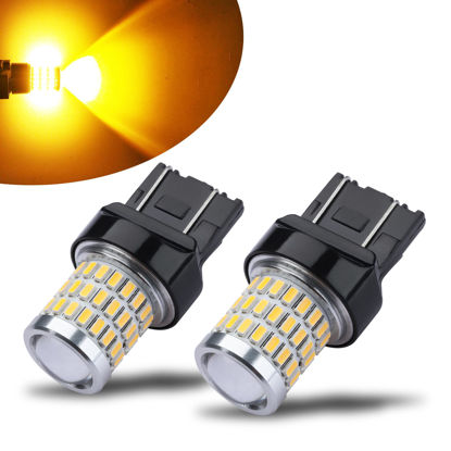 Picture of iBrightstar 7443 LED Bulb Amber, 7440 LED Turn Signal Bulbs Super Bright for Rear Front Blinker Lights Daytime Running Lights, 2 Pack