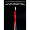 Picture of CANDWAX 12 inch Taper Candles Set of 4 - Unscented Candles Taper Burning for 10 Hours - No Drip Taper Candles Ideal as Halloween Candles or Other Themed Candles - Blood White Candles
