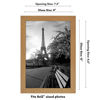 Picture of Americanflat 8x12 Picture Frame in Oak - Composite Wood with Shatter Resistant Glass - Horizontal and Vertical Formats for Wall and Tabletop