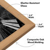 Picture of Americanflat 8x12 Picture Frame in Oak - Composite Wood with Shatter Resistant Glass - Horizontal and Vertical Formats for Wall and Tabletop