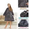 Picture of REDESS Blanket Hoodie Sweatshirt, Wearable Blanket Oversized Sherpa with Sleeves and Giant Pocket, Cozy Hoodie for Adult Kids