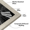 Picture of Americanflat 8x12 Picture Frame in Drift wood - Composite Wood with Shatter Resistant Glass - Horizontal and Vertical Formats for Wall and Tabletop