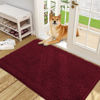 Picture of OLANLY Dog Door Mat for Muddy Paws 48x30, Absorbs Moisture and Dirt, Absorbent Non-Slip Washable Mat, Quick Dry Chenille, Mud Mat for Dogs, Entry Indoor Door Mat for Inside Floor, Burgundy