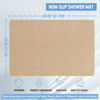 Picture of Hargiis Non-Slip Bathtub Mat, Anti Slip Shower Mat, Fast Drying Bathtub Mats, Foot Scrubber Mat, Anti Slip Mat for Tub, Floor, Bathroom, Kitchen, Home, Hotel (Beige 40"×28")