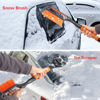 Picture of LoyaGour Snow Brush and Ice Scraper for Car Windshield,26.4" Window Scraper Deicer for Car SUV and Truck,Ice Scrapers and Brushes 2 in 1,Winter Car Automotive Exterior Accessories(1Pack Orange)