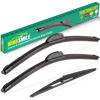 Picture of 21" 21" 14" Windshield Wiper Blades Replacement for Jeep Grand Cherokee 2005 2006 2007 2008 2009 2010 Premium All Weather Front Rear Wipers Set - OEM Quality (Pack of 3)