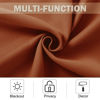 Picture of NICETOWN Kitchen Curtains - Room Darkening Thermal Insulated Thick Soft Valances, 36 Inch Length Short Curtains for Living Room/Bathroom Decor, 2 Panels, 52" W x 36" L, Burnt Orange