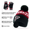 Picture of Ultra Game Unisex Kid's Standard Super Soft Winter Beanie Knit Hat with Extra Warm Touch Screen Gloves, Team Color 1